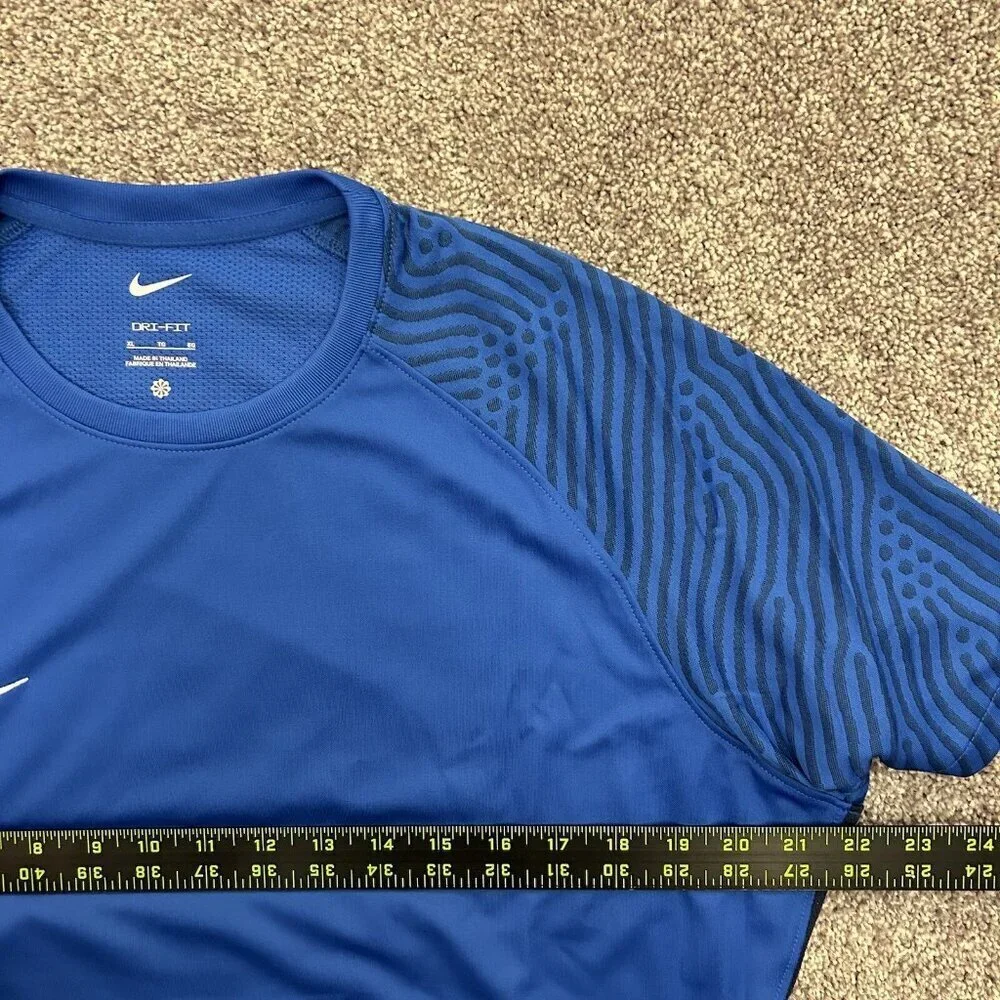 Nike Soccer Jersey Top Short Sleeves Blue Women's Dri-Fit Size XL - NWT$50